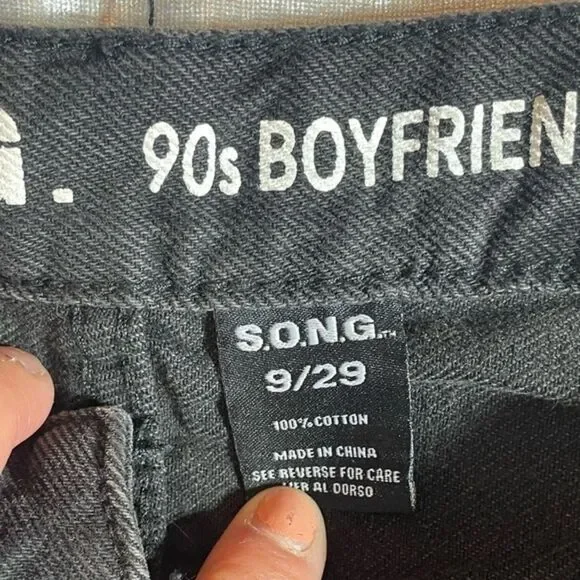 (Q) S.O.N.G 90s BOYFRIEND‎ JEAN SIZE 9/29 - Picture 7 of 11
